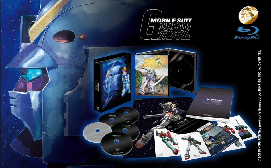 Mobile Suit Gundam - Box 1: Episodi 01-22 Limited Collector's Edition, 5 Blu-rays