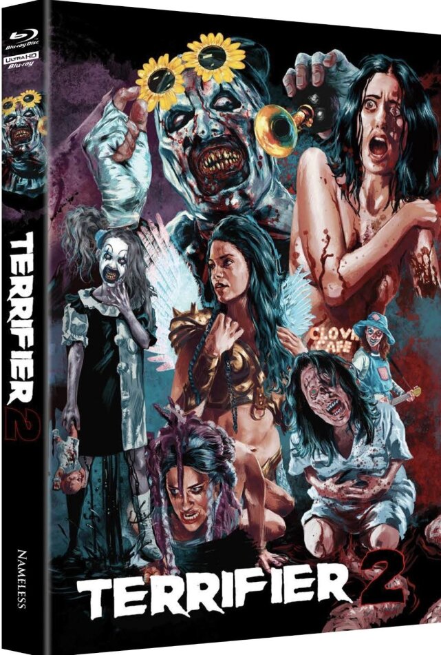 Terrifier 2 (2022) Cover J, Limited Edition, Mediabook, 4K Ultra HD + Blu-ray