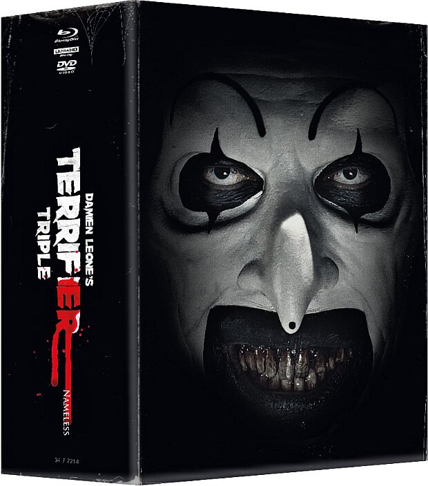 Terrifier Triple Édition Limitée, Mediabook, 2 4K Ultra HDs + 3 Blu-ray + 2 DVD