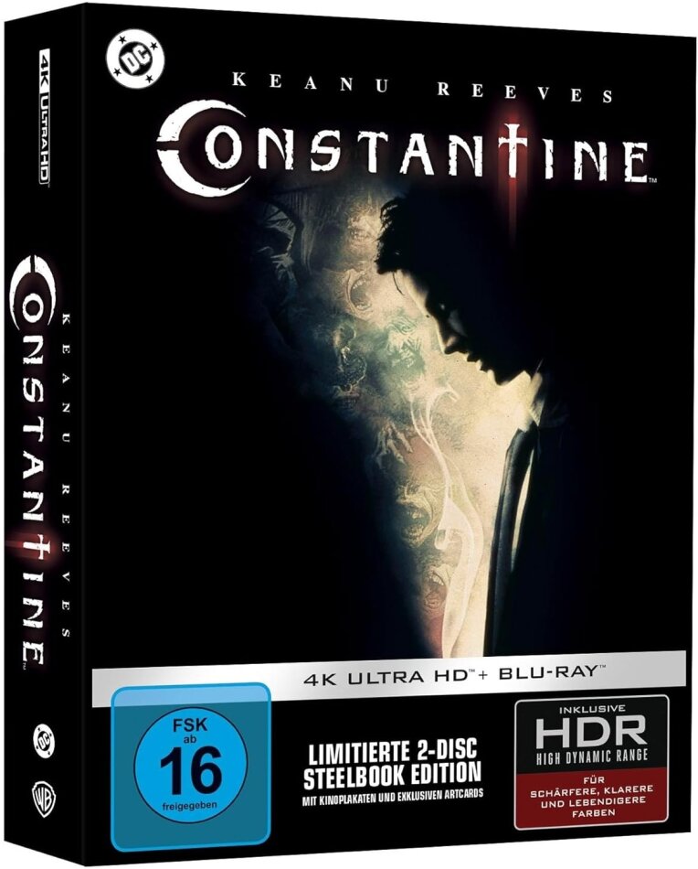 Constantine (2005) Version collector, Édition Limitée, Steelbook, 4K Ultra HD + Blu-ray
