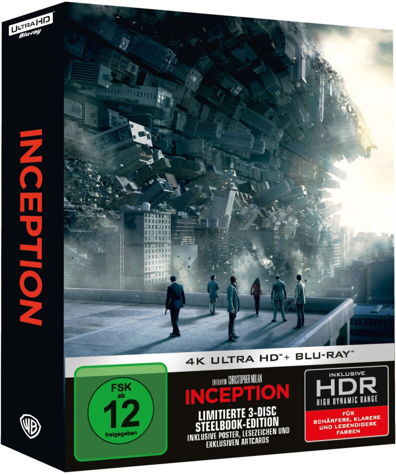 Inception (2010) Slipcase, Limited Ultimate Edition, Steelbook, 4K Ultra HD + 2 Blu-rays
