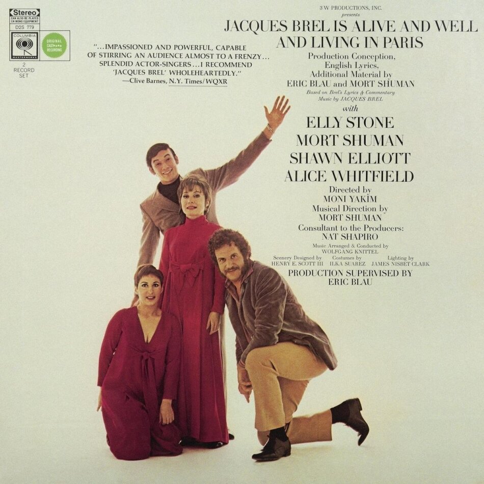 Eric Blau & Mort Shuman - Jacques Brel Is Alive And Well And Living In Paris 2025 Reissue