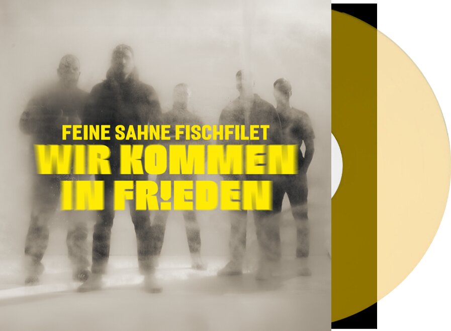 Feine Sahne Fischfilet - Wir kommen in Frieden Limited Signed Edition, Transparent Giftgelb Vinyl, LP