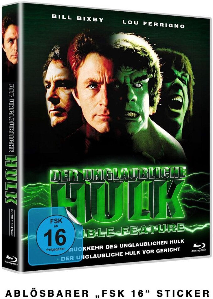 Der unglaubliche Hulk - Die Rückkehr des Unglaublichen Hulk / Der Unglaubliche Hulk vor Gericht Cover B, Flip cover, Double Feature, 2 Blu-rays