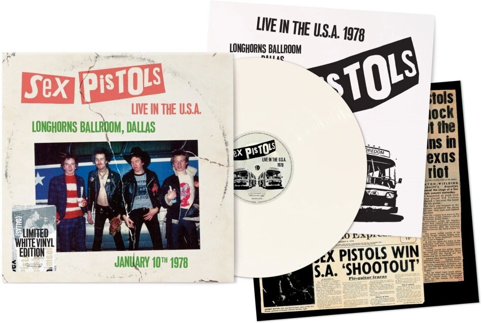 Sex Pistols - Live In The USA 1978 - Dallas White Vinyl, LP