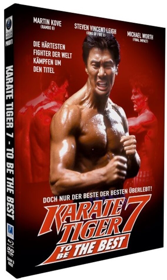 Karate Tiger 7 - To Be the Best (1993) Cover A, Limited Edition, Mediabook, Blu-ray + DVD