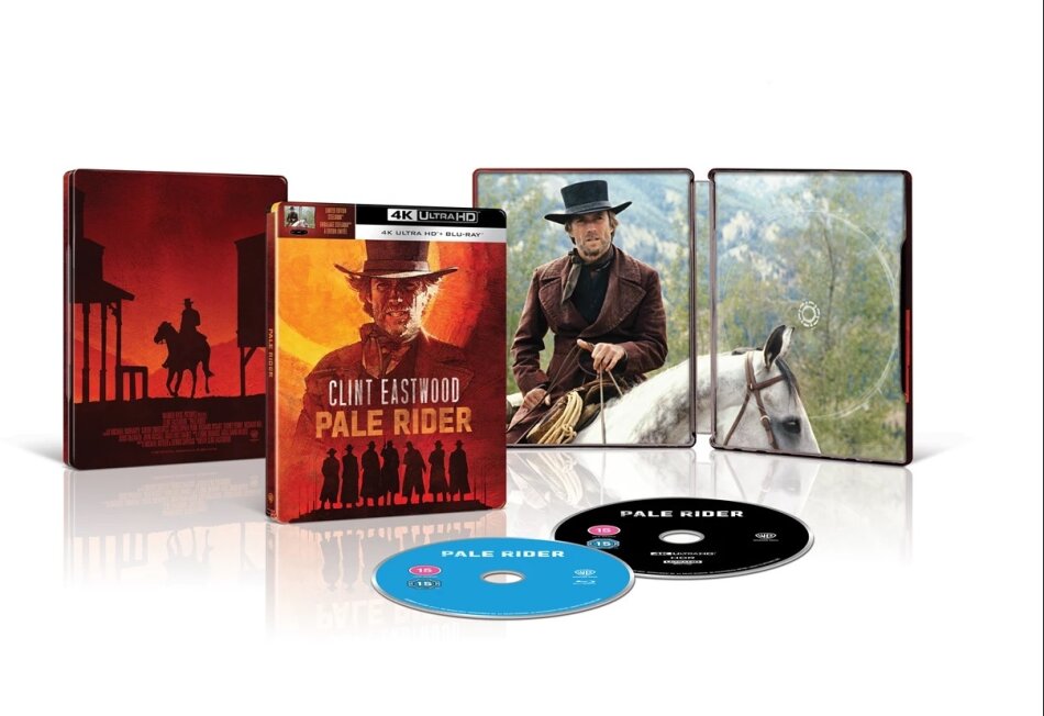 Pale Rider (1985) 40th Anniversary Edition, Limited Edition, Steelbook, 4K Ultra HD + Blu-ray