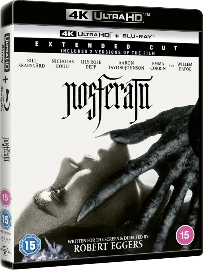 Nosferatu (2024) Extended Edition, Cinema Version, 4K Ultra HD + Blu-ray