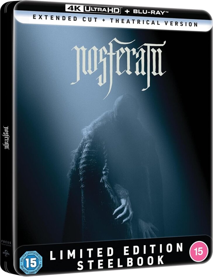 Nosferatu (2024) Extended Edition, Cinema Version, Limited Edition, Steelbook, 4K Ultra HD + Blu-ray