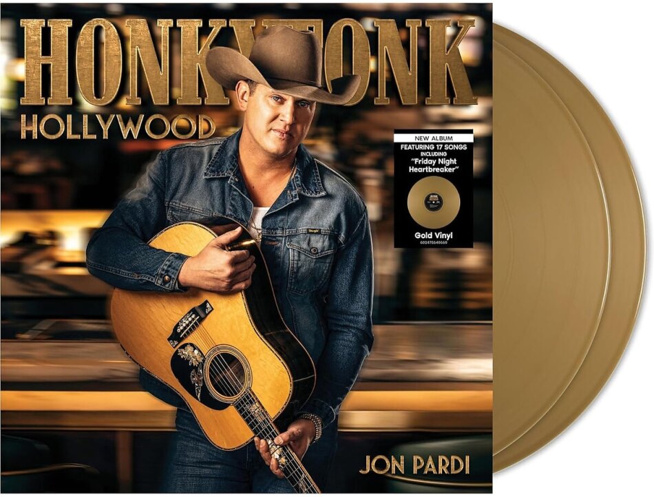 Jon Pardi - Honkytonk Hollywood Gold Colored Vinyl, 2 LP