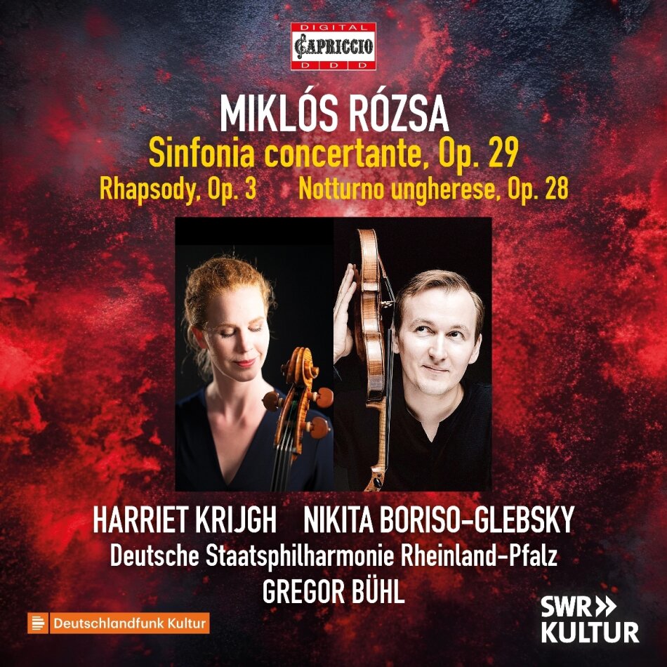 Miklós Rózsa (1907-1995), Gregor Bühl, Nikita Boriso-Glebsky, Harriet Krijgh & Deutsche Staatsphilharmonie Rheinland-Pfalz - Sinfonia Concertante, Rhapsody For Cello