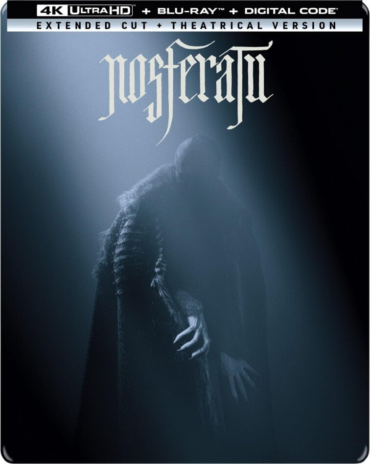 Nosferatu (2024) Extended Edition, Version Cinéma, Édition Limitée, Steelbook, 4K Ultra HD + Blu-ray