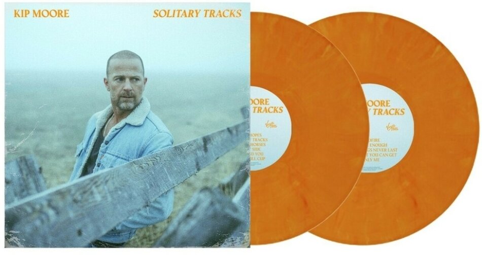 Kip Moore - Solitary Tracks Gatefold, Orange Marble Vinyl, 2 LPs