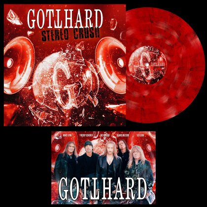 Gotthard - Stereo Crush (CH Exclusive, Signed Photocard, Gatefold, Edizione Limitata, Red Marbled Vinyl, LP)