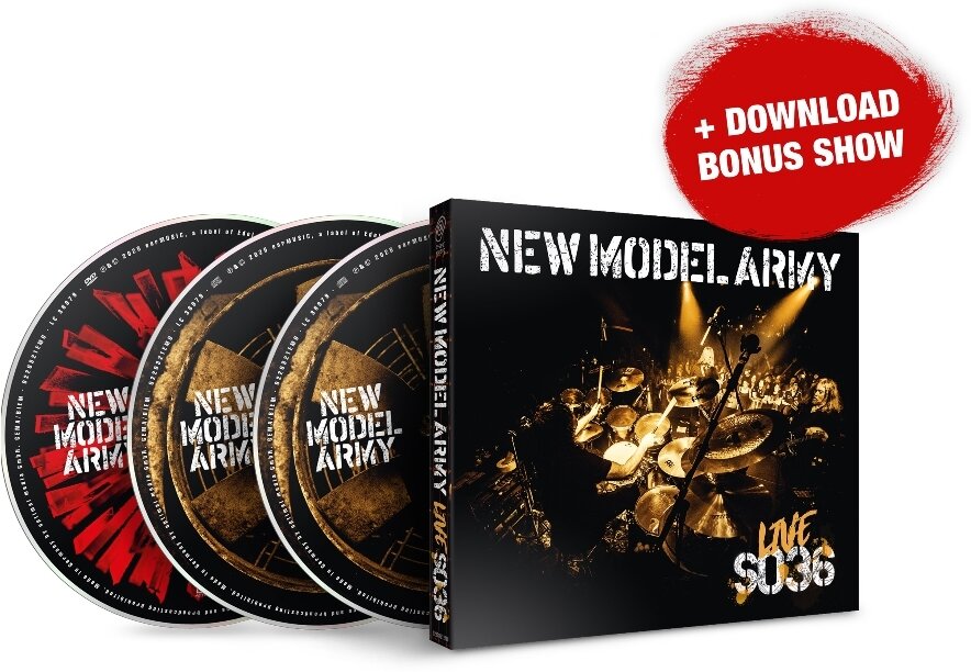 New Model Army - Live SO36 2 CDs + Digital Copy + DVD