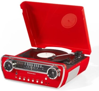 Crosley - POWEL 7-IN-1 RECORD PLAYER (Red)