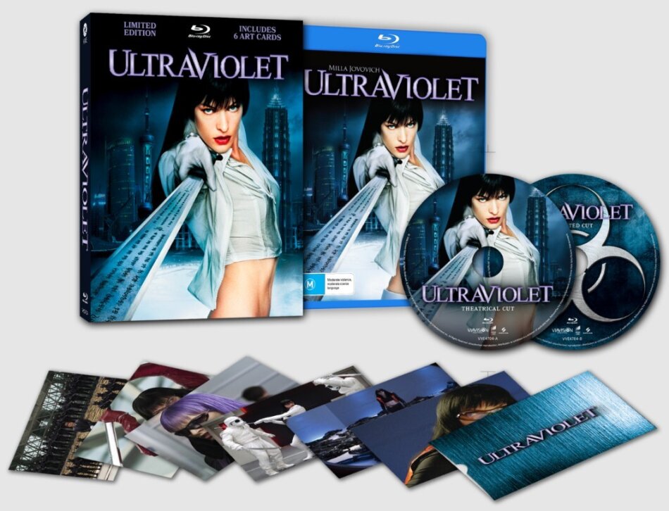Ultraviolet (2005) Lenticular Hardcase, Unrated Extended Cut, Australian Release, Cinema Version, Limited Edition, 2 Blu-rays