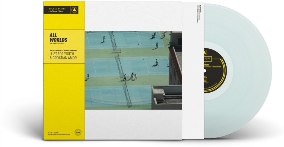 Lust For Youth & Croatian Amor - All Worlds Coke Bottle Clear Vinyl, LP