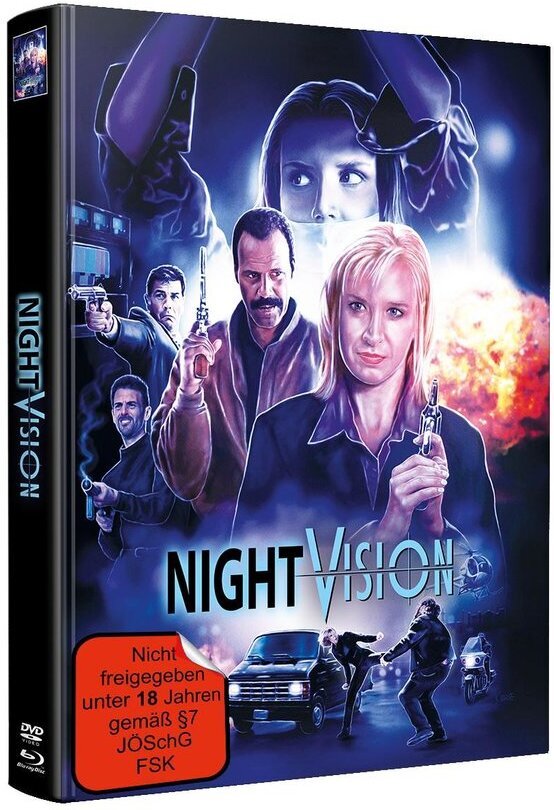 Night Vision (1997) Wattiert, Limited Edition, Mediabook, Blu-ray + DVD