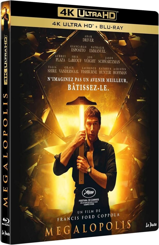 Megalopolis (2024) Édition Limitée, Steelbook, 4K Ultra HD + Blu-ray