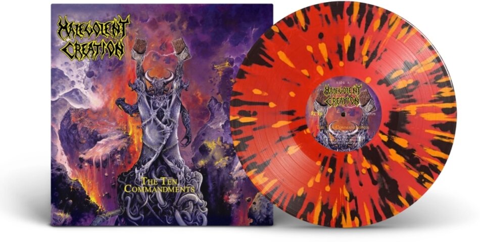 Malevolent Creation - Ten Commandments Agonia Records, 2026 Reissue, Splatter Vinyl, LP