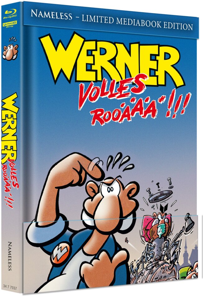 Werner - Volles Rooäää!!! (1999) Cover A, Limited Edition, Mediabook, 4K Ultra HD + Blu-ray