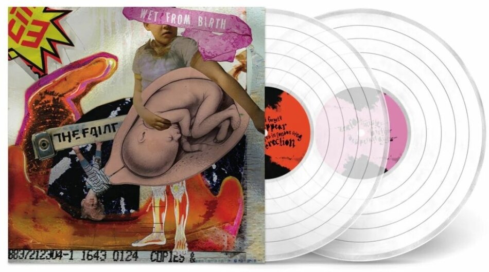 The Faint - Wet From Birth 2025 Reissue, Saddle Creek, Deluxe Edition, Remastered, Transparent Vinyl, LP
