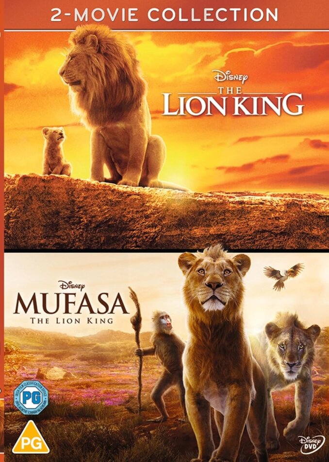 The Lion King (2019) / Mufasa: The Lion King (2024) - 2-Movie Collection 2 DVDs