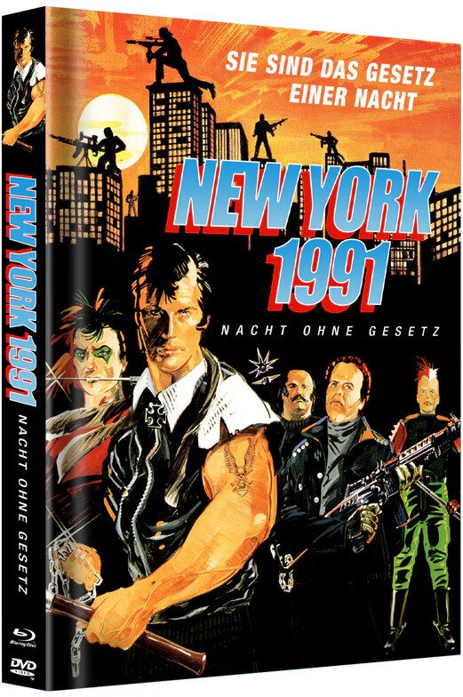 New York 1991 - Nacht ohne Gesetz (1983) Cover C, Limited Edition, Mediabook, Blu-ray + DVD