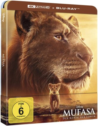 Mufasa: Der K&ouml;nig der L&ouml;wen (2024) (Limited Edition, Steelbook, 4K Ultra HD + Blu-ray)