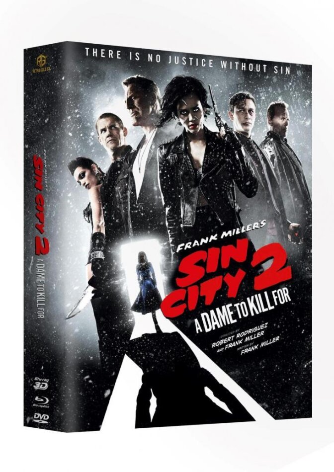 Sin City 2: A Dame to Kill For (2014) Cover A, Limited Edition, Mediabook, Blu-ray 3D + Blu-ray + DVD