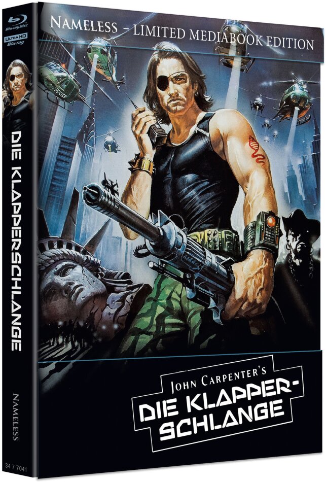 Die Klapperschlange (1981) Cover B, Limited Edition, Mediabook, 4K Ultra HD + Blu-ray