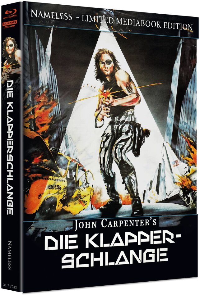Die Klapperschlange (1981) Cover D, Limited Edition, Mediabook, 4K Ultra HD + Blu-ray