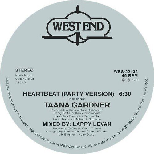 Taana Gardner - Heartbeat 2025 Reissue, 12" Maxi