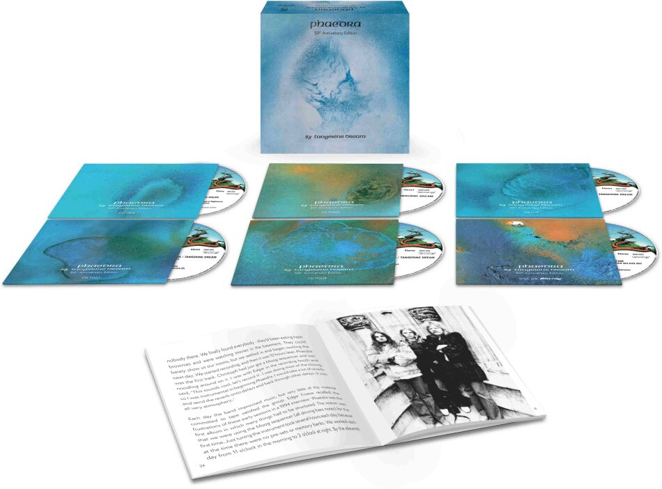 Tangerine Dream - Phaedra 2025 Reissue, 50th Anniversary Edition, 5 CDs + Blu-ray