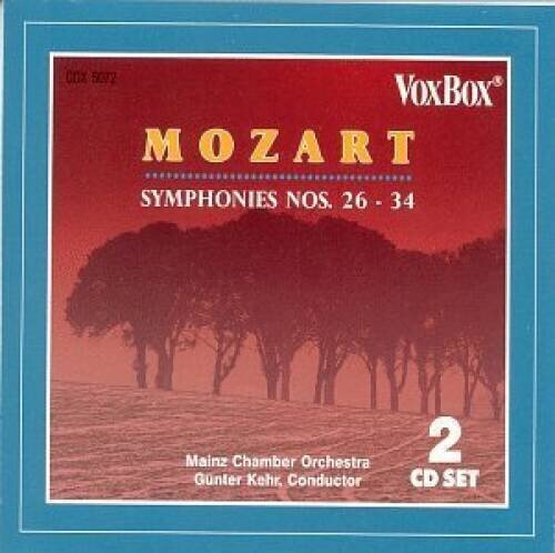 Wolfgang Amadeus Mozart (1756-1791), Günther Kehr & Mainzer Kammerorchester - Symphonies No.26-34 2 CDs