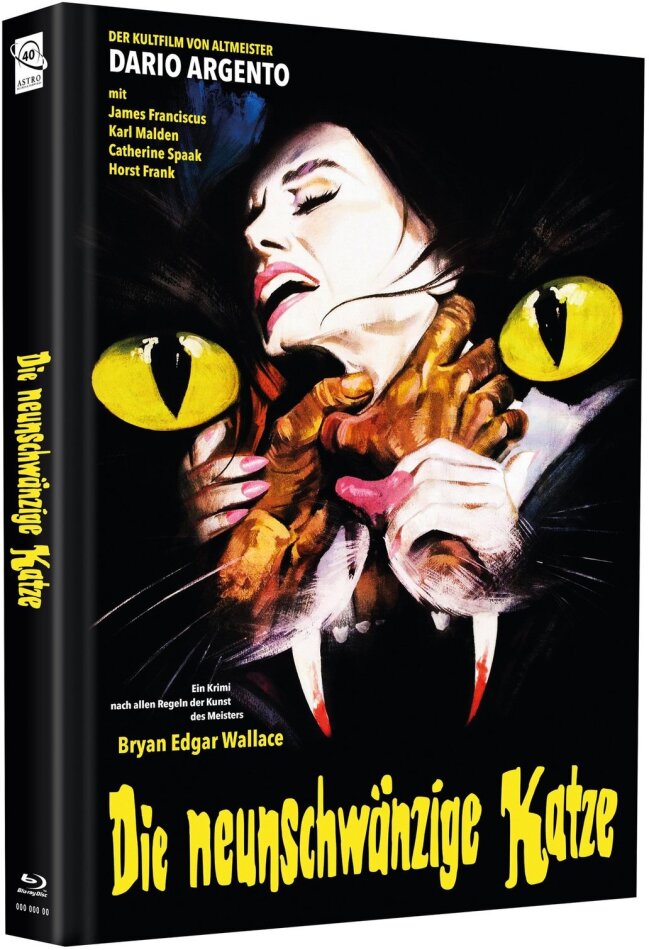 Die neunschwänzige Katze (1971) Cover B, Limited Edition, Mediabook, Uncut, Blu-ray + DVD