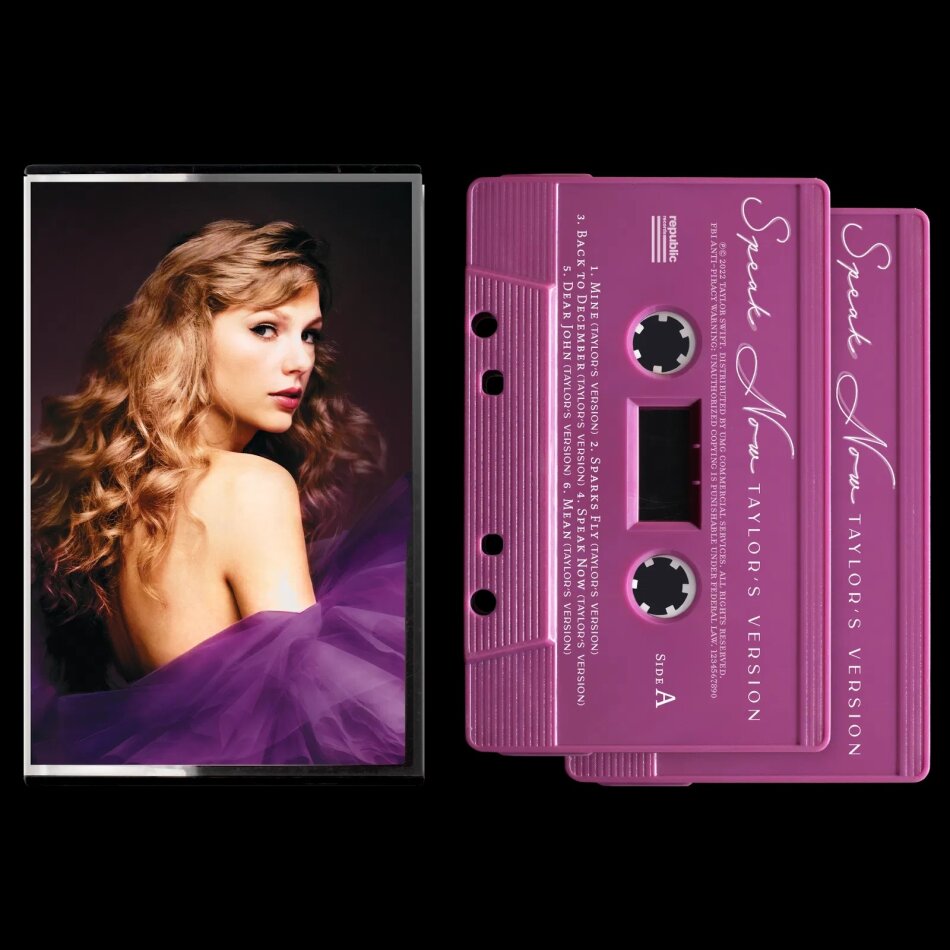 Taylor Swift - Speak Now (Taylor's Version) Orchid Marbled Cassettes, 2 Audio cassettes