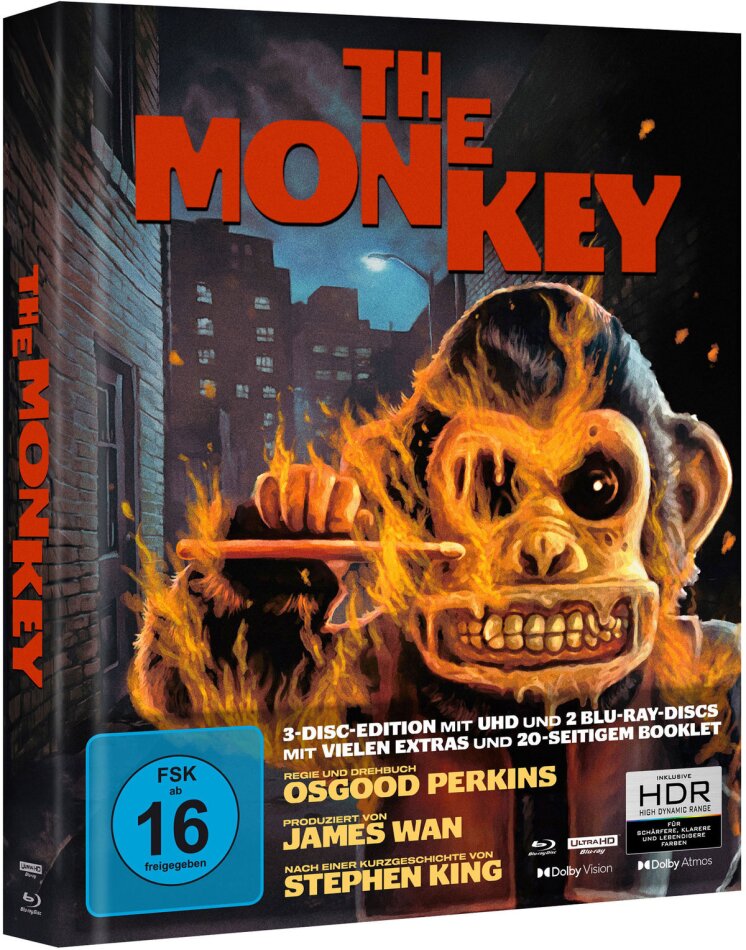 The Monkey (2025) Limited Edition, Mediabook, 4K Ultra HD + 2 Blu-rays
