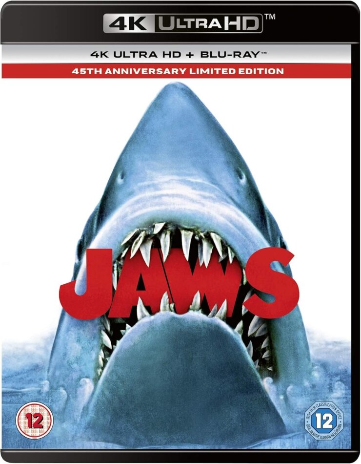 Jaws (1975) 45th Anniversary Edition, Limited Edition, 4K Ultra HD + Blu-ray
