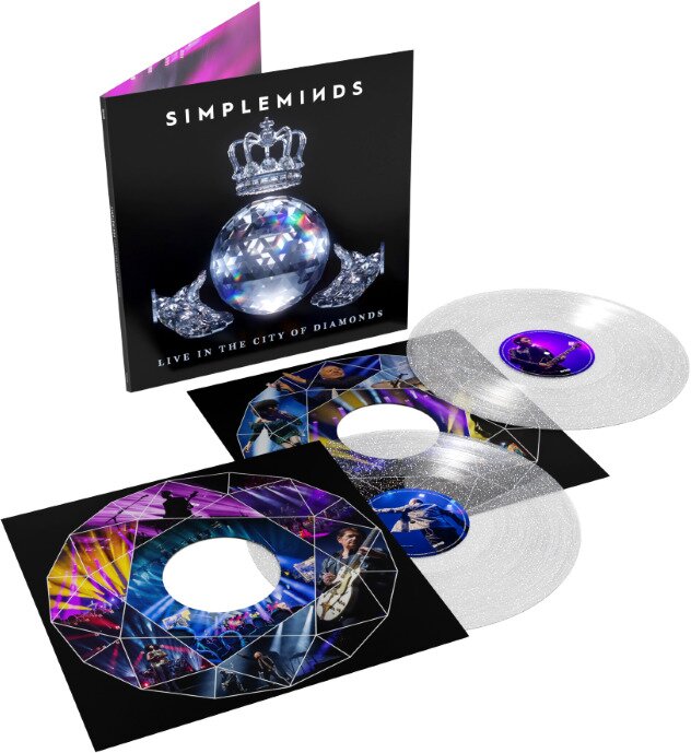 Simple Minds - Live In The City Of Diamonds CH Exclusive, Gatefold, Limited Edition, Clear & Glitter Vinyl, 2 LPs