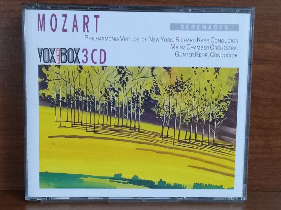 Wolfgang Amadeus Mozart (1756-1791), Richard Kapp, Günter Kehr, Philharmonia Virtuosi Of New York & Mainz Chamber Orchestra - Serenades 3 CD