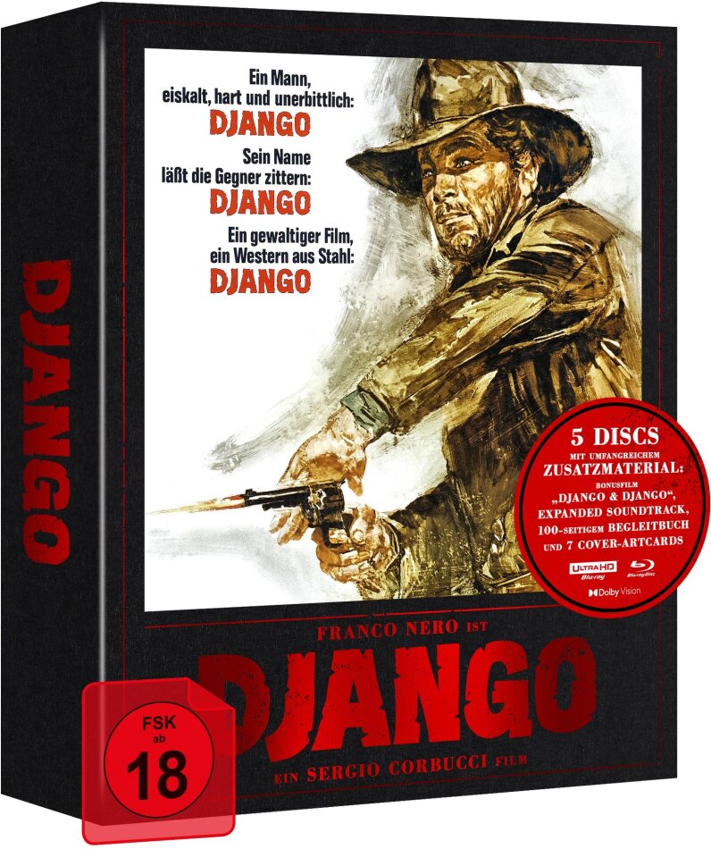 Django (1966) Édition Collector Spéciale, Édition Ultime, 4K Ultra HD + 3 Blu-ray + CD