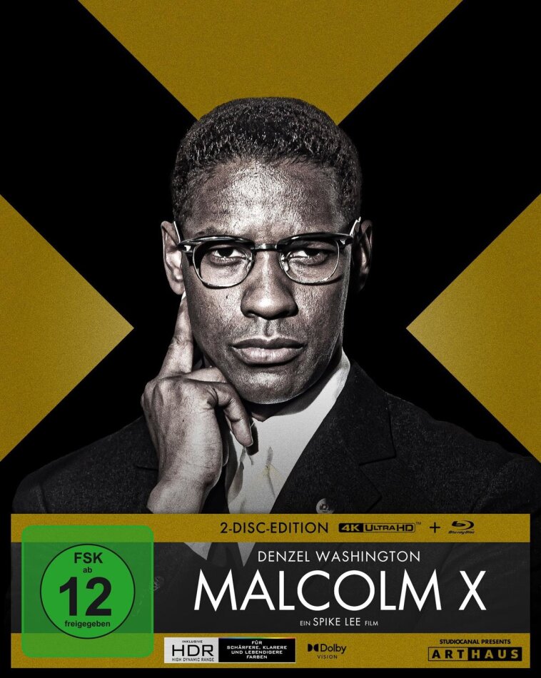 Malcolm X (1992) Limited Edition, Mediabook, 4K Ultra HD + Blu-ray