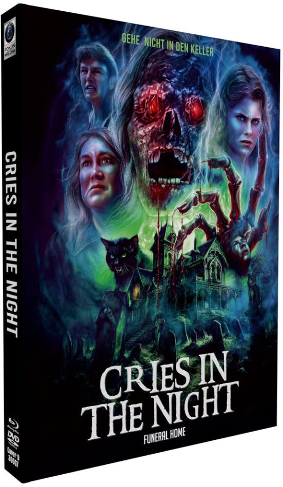 Cries in the Night (1980) Cover D, Wattiert, Limited Edition, Mediabook, Blu-ray + DVD