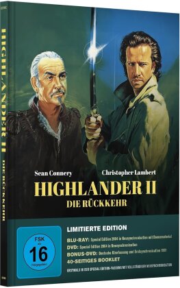 Highlander 2 (1990) (Limited Edition, Mediabook, Blu-ray + 2 DVDs)