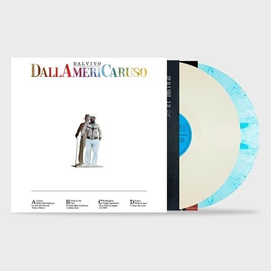 Lucio Dalla - Dallamericaruso 2025 Reissue, Transparent White/Blue Mix Vinyl, 2 LPs