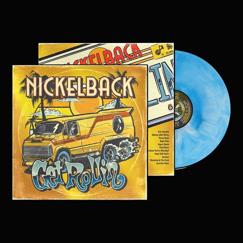 Nickelback - Get Rollin' Blue/White Galaxy Vinyl, LP