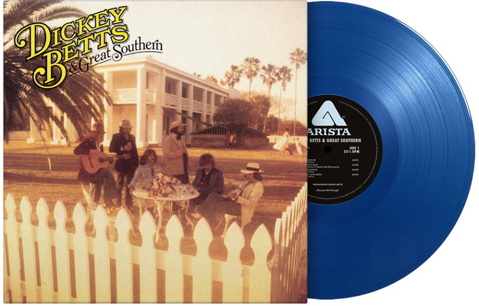 Dickey Betts (Allman Brothers) - And Great Southern 2025 Reissue, Music On Vinyl, limited to 750 copies, Blue Vinyl, LP
