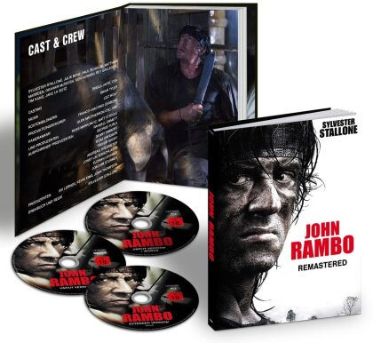 John Rambo (2008) (Extended Cut, Limited Edition, Mediabook, Remastered, Uncut, 4K Ultra HD + 2 Blu-rays)